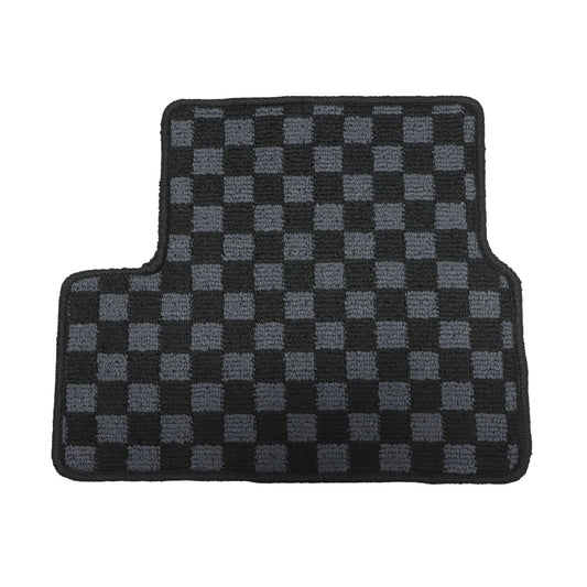 2Row Checkered Flag Floor Mats Carpet Fits 2012-2015 Honda Civic Coupe Anti-Slip