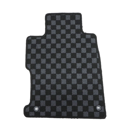 2Row Checkered Flag Floor Mats Carpet Fits 2012-2015 Honda Civic Coupe Anti-Slip