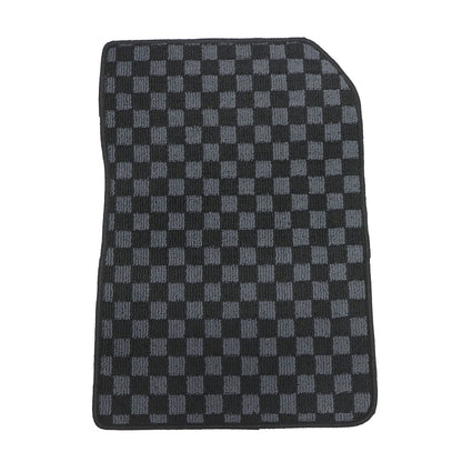 2Row Checkered Flag Floor Mats Carpet Fits 2012-2015 Honda Civic Coupe Anti-Slip