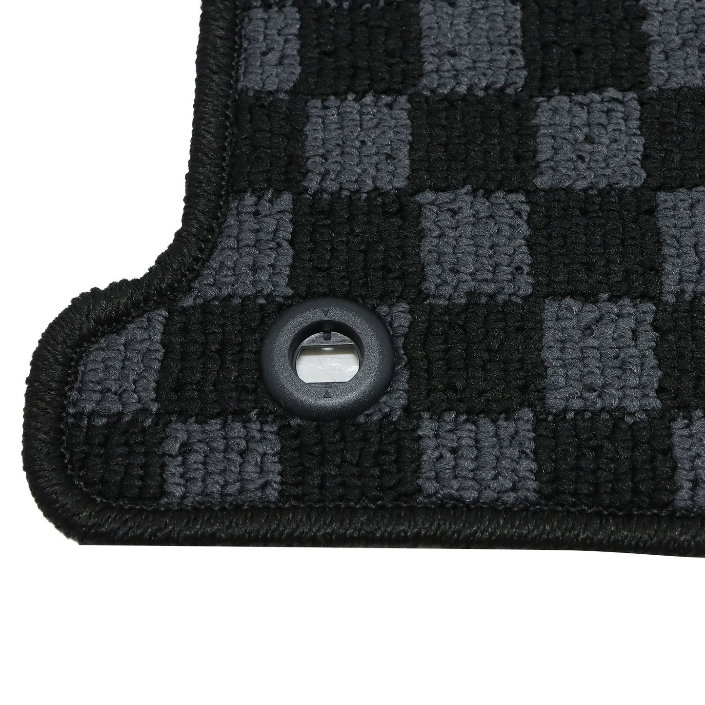 2Row Checkered Flag Floor Mats Carpet Fits 2012-2015 Honda Civic Coupe Anti-Slip