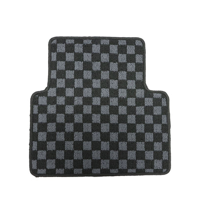 2Row Checkered Flag Floor Mats Carpet Fits 2017-2021 Honda Civic & Type-R 5Seat