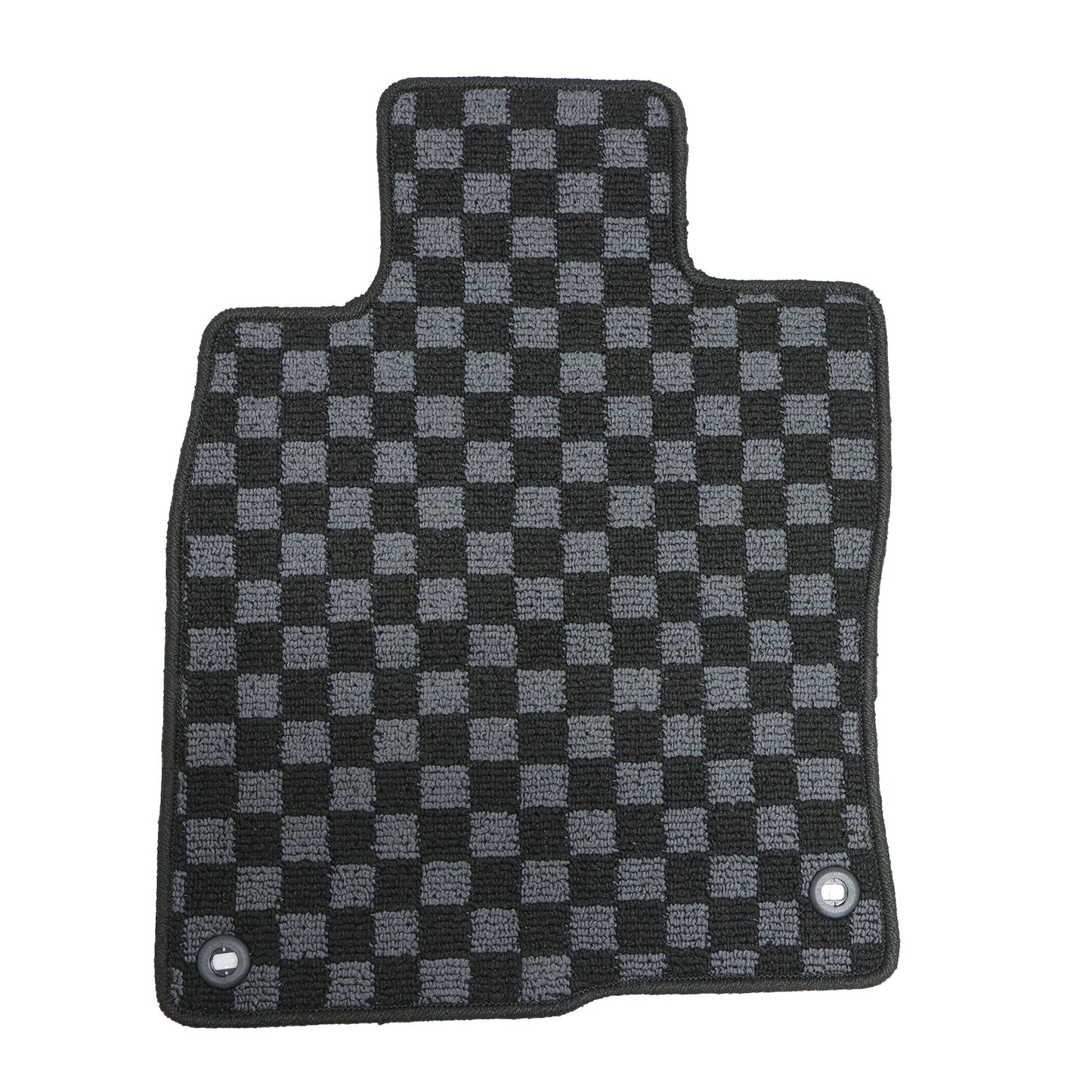 2Row Checkered Flag Floor Mats Carpet Fits 2017-2021 Honda Civic & Type-R 5Seat
