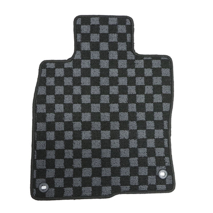 2Row Checkered Flag Floor Mats Carpet Fits 2017-2021 Honda Civic & Type-R 5Seat