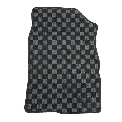 2Row Checkered Flag Floor Mats Carpet Fits 2017-2021 Honda Civic & Type-R 5Seat