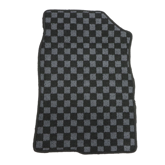 2Row Checkered Flag Floor Mats Carpet Fits 2017-2021 Honda Civic & Type-R 5Seat