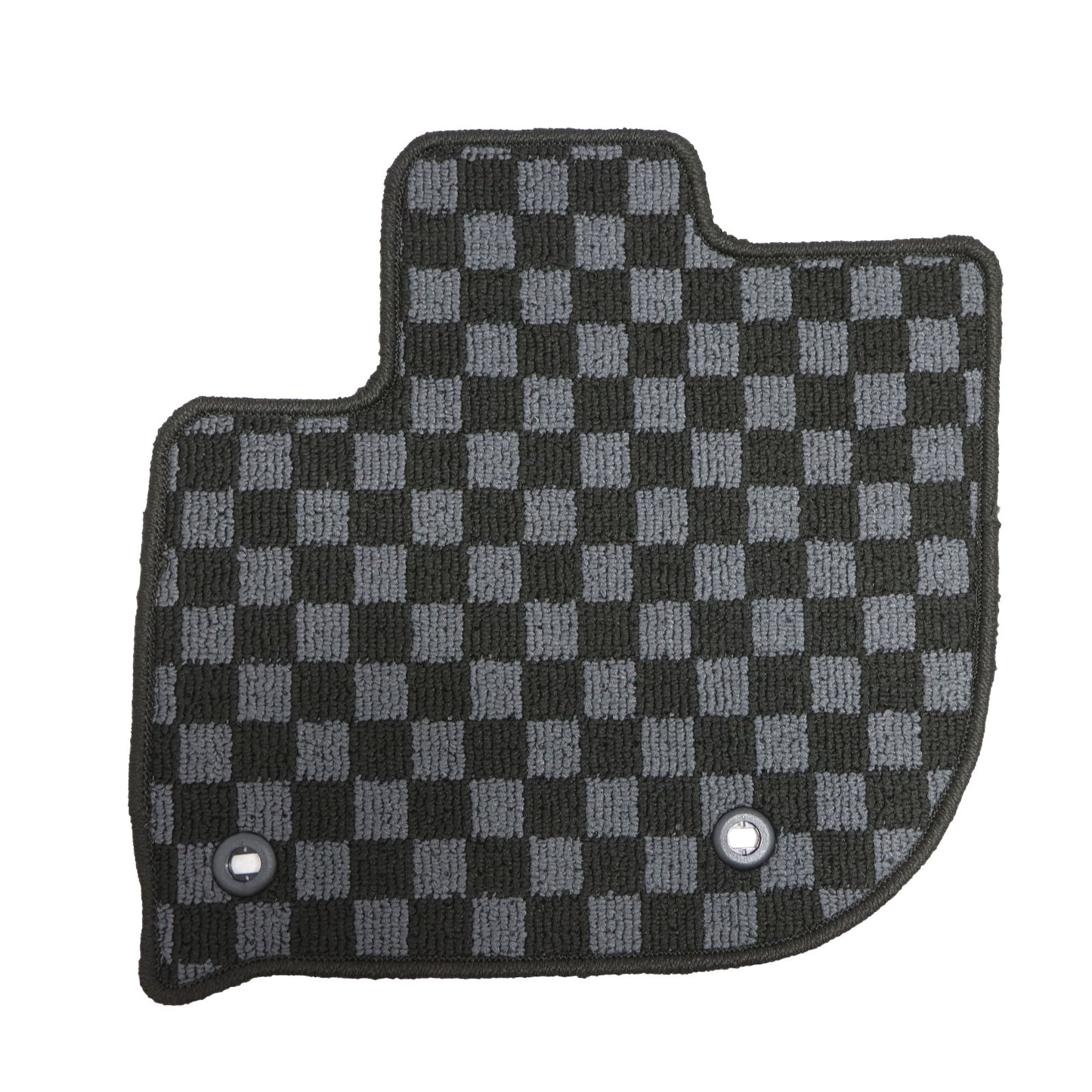 For 2015 2016 Honda Fit Front+Rear Checkered Flag Floor Mats Carpet Replacement