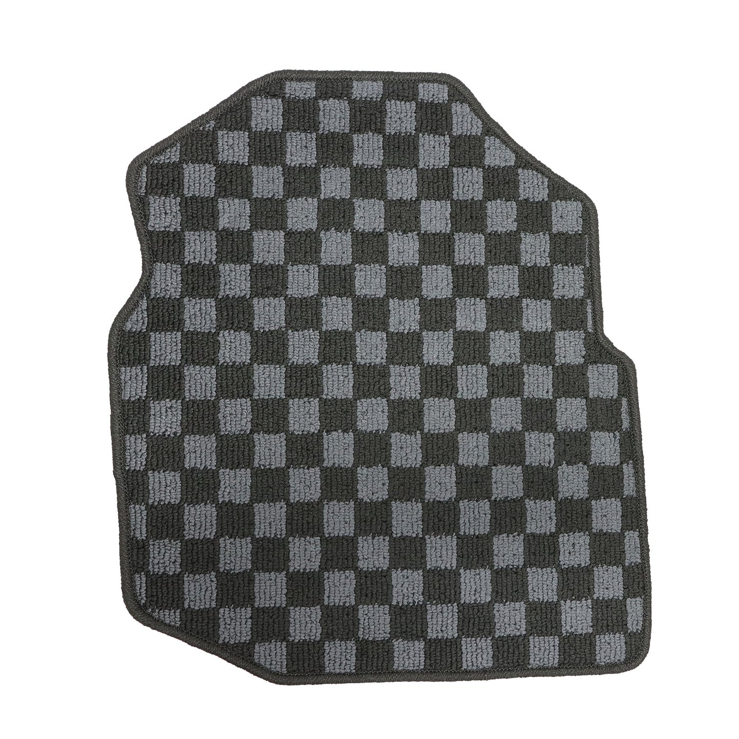 For 2009 2010 Honda Fit Front+Rear Checkered Flag Floor Mats Carpet Replacement