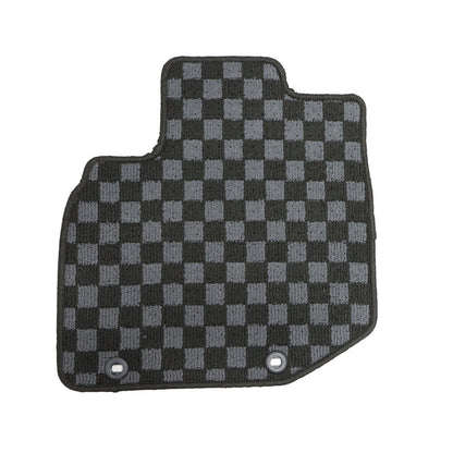 For 2009 2010 Honda Fit Front+Rear Checkered Flag Floor Mats Carpet Replacement