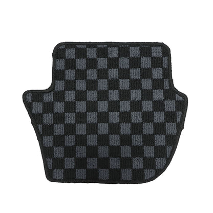 For 2005 2006 Porsche 911 997 Coupe Front+Rear Checkered Flag Floor Mats Carpet