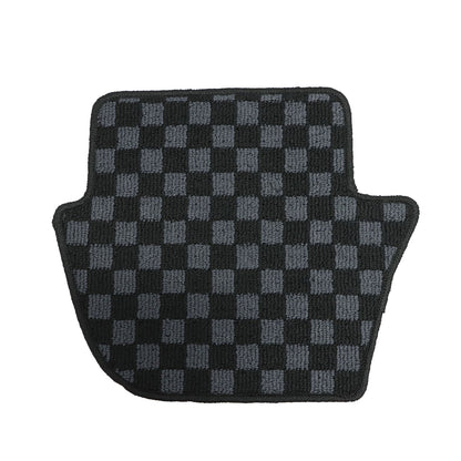 For 2005 2006 Porsche 911 997 Coupe Front+Rear Checkered Flag Floor Mats Carpet