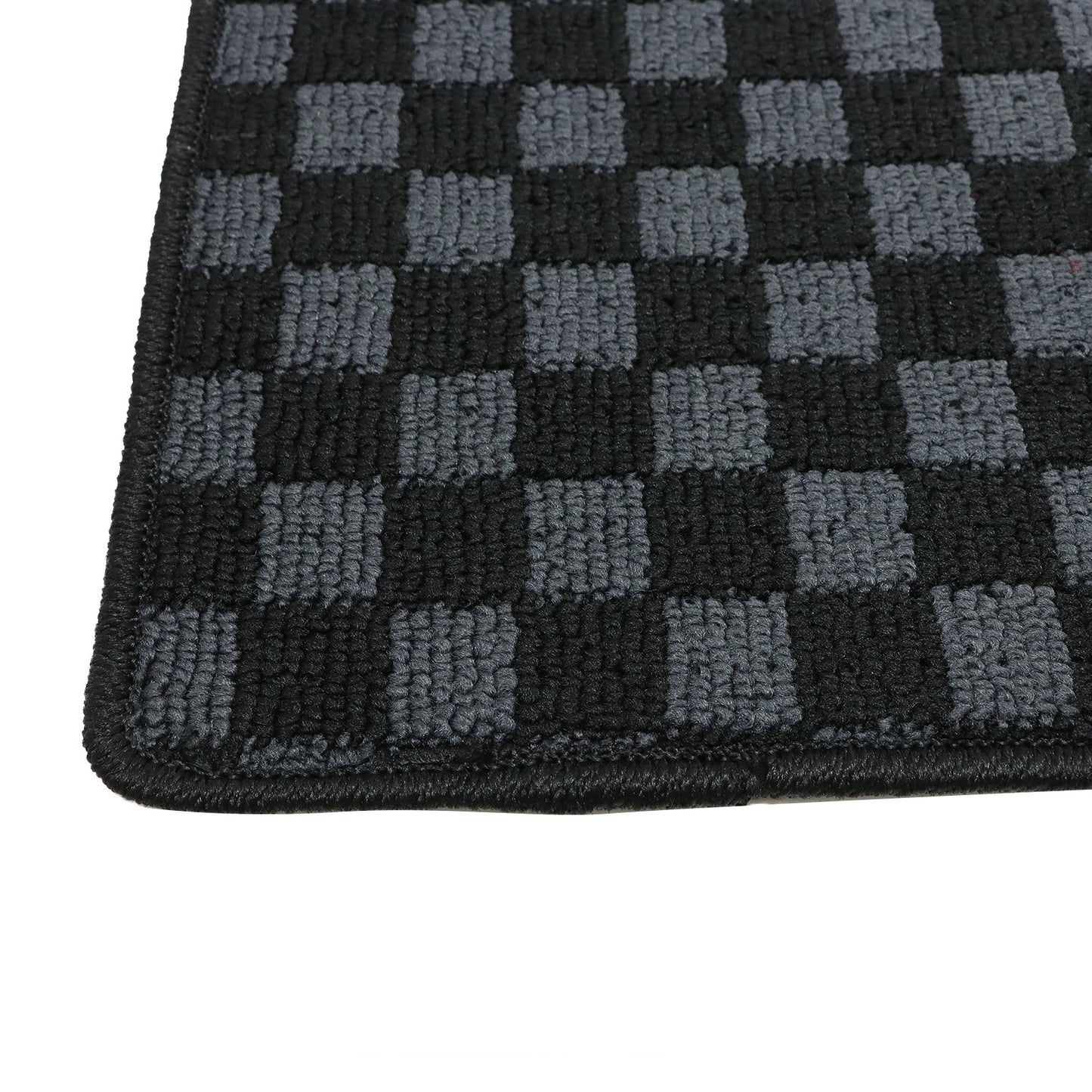 For 2005 2006 Porsche 911 997 Coupe Front+Rear Checkered Flag Floor Mats Carpet