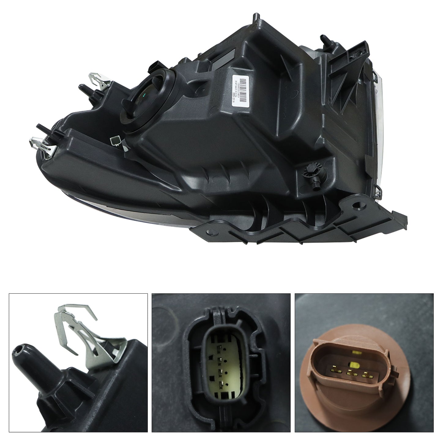 For 2013-2014 Ford F-150 Black HID Projector Headlamp Assy Right Side