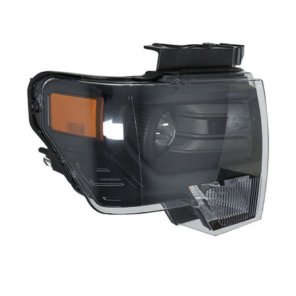 For 2013-2014 Ford F-150 Black HID Projector Headlamp Assy Right Side