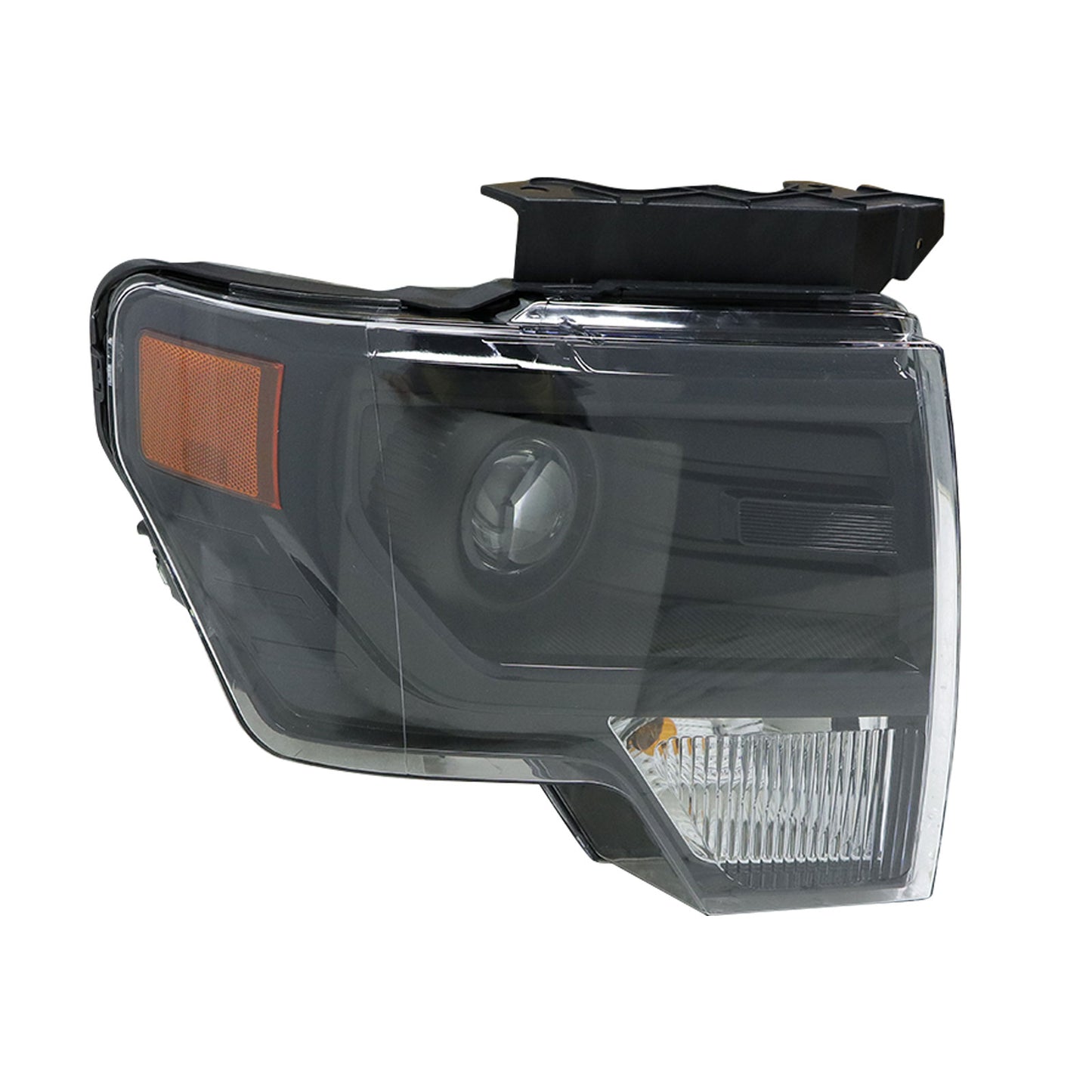 For 2013-2014 Ford F-150 Black HID Projector Headlamp Assy Right Side