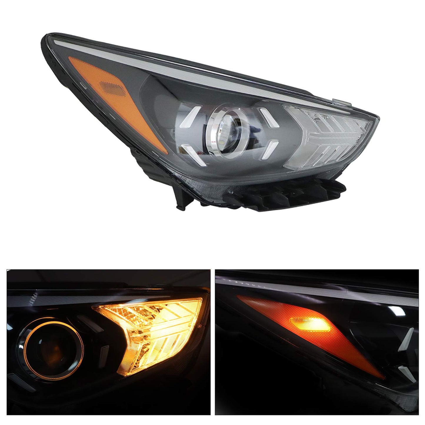Passenger Side Right Halogen Headlight Assembly Fits for 2020-2022 Kia Niro Lamp