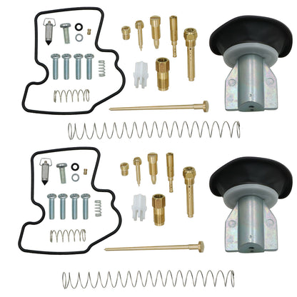 For Kawasaki Prairie Brute Force650 2013-2005 2x Carburetor Repair Rebuild Kit