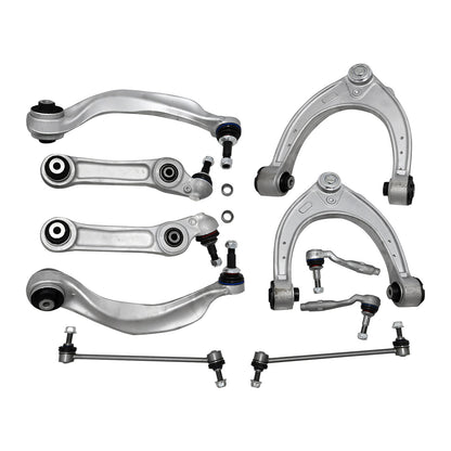 12X Front Control Arm with Ball Joint Sway Bar Link Kit For BMW 528i 535i 535d