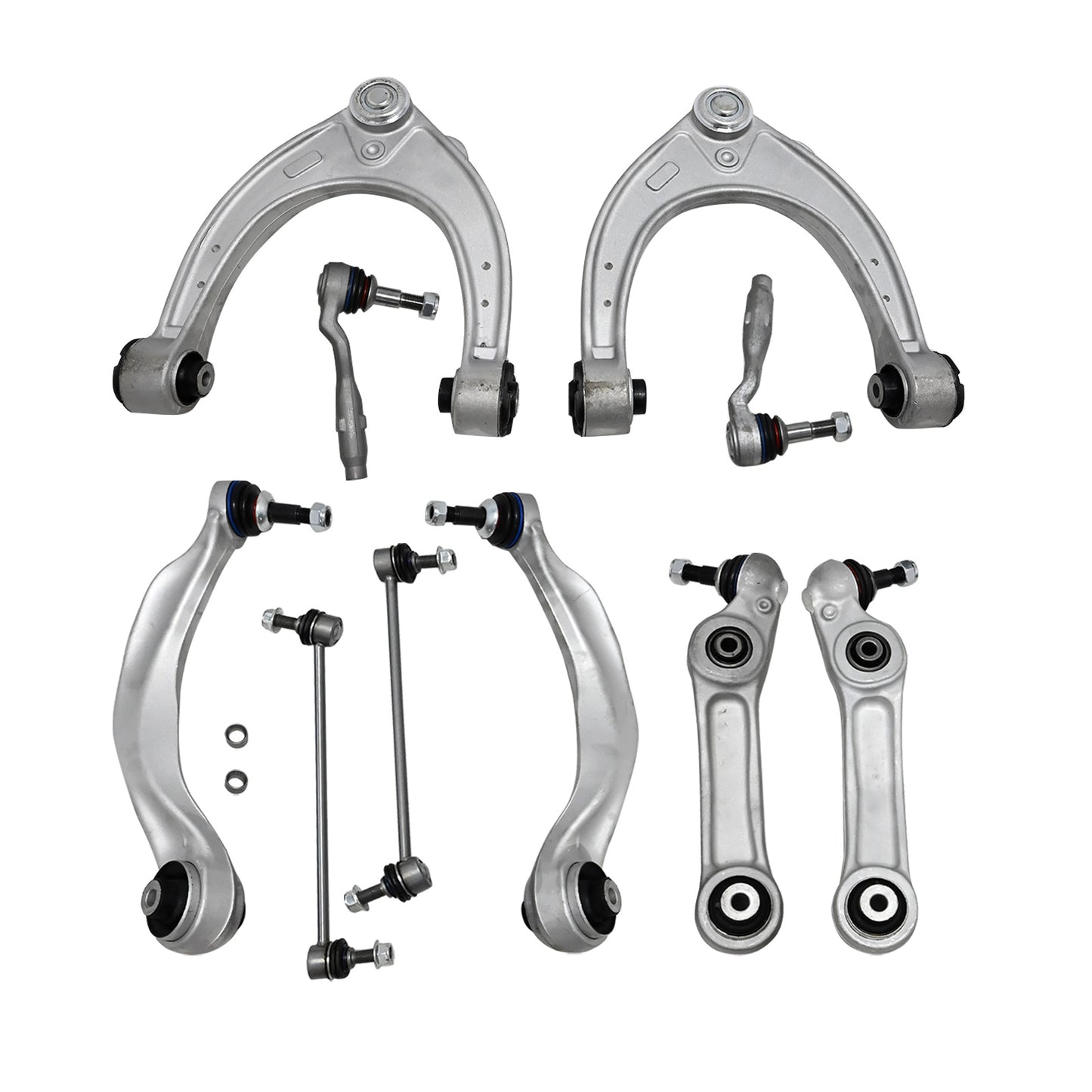 12X Front Control Arm with Ball Joint Sway Bar Link Kit For BMW 528i 535i 535d