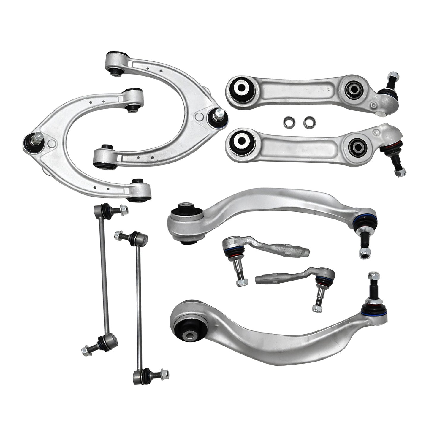 12X Front Control Arm with Ball Joint Sway Bar Link Kit For BMW 528i 535i 535d
