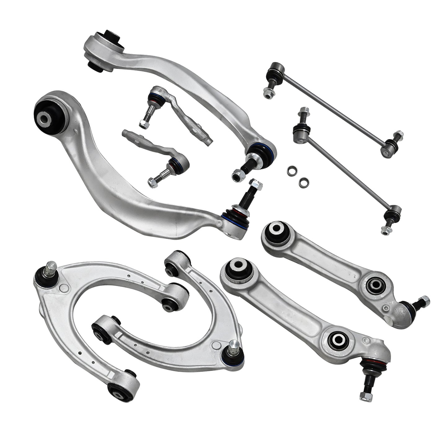 12X Front Control Arm with Ball Joint Sway Bar Link Kit For BMW 528i 535i 535d
