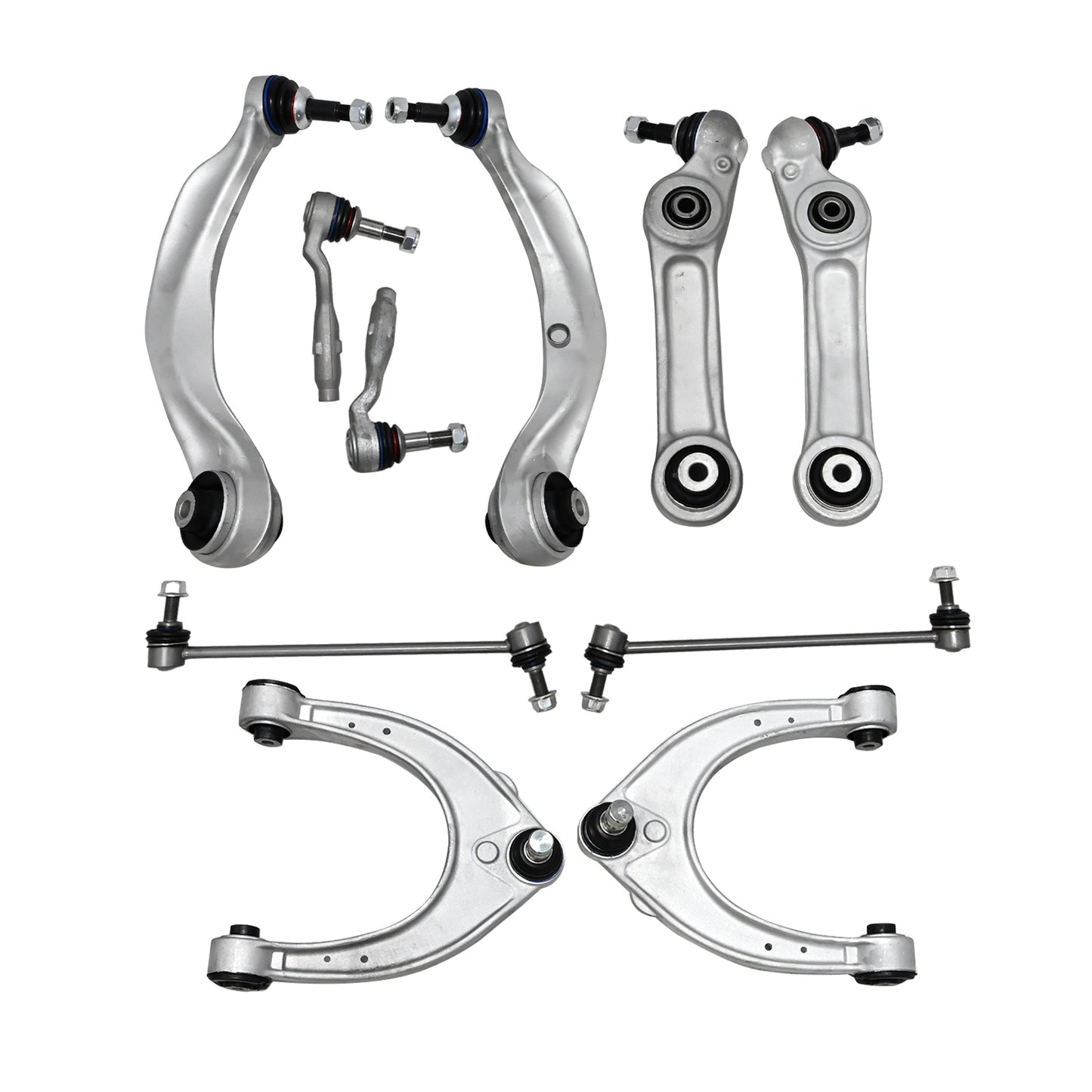 12X Front Control Arm with Ball Joint Sway Bar Link Kit For BMW 528i 535i 535d