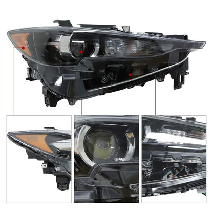 For MAZDA CX-5 CX5 2017-2021 LED Headlight Lamp Assembly No AFS Right Passenger