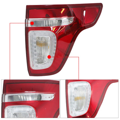 LED Tail Light Lamp for 2011-2015 Ford Explorer Passenger Side Red Clear