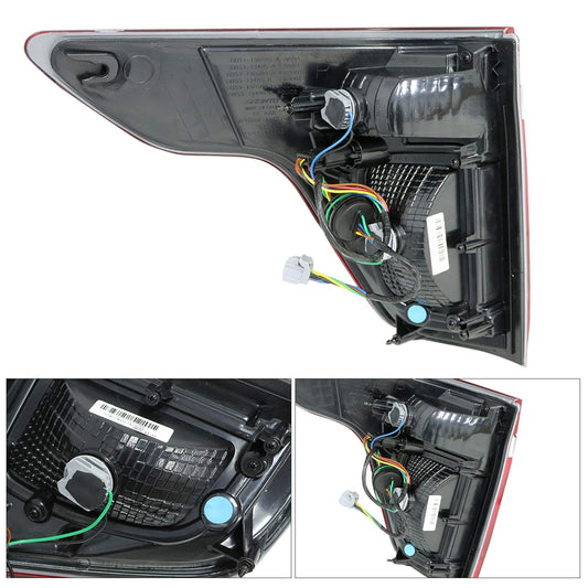 LED Tail Light Lamp for 2011-2015 Ford Explorer Passenger Side Red Clear