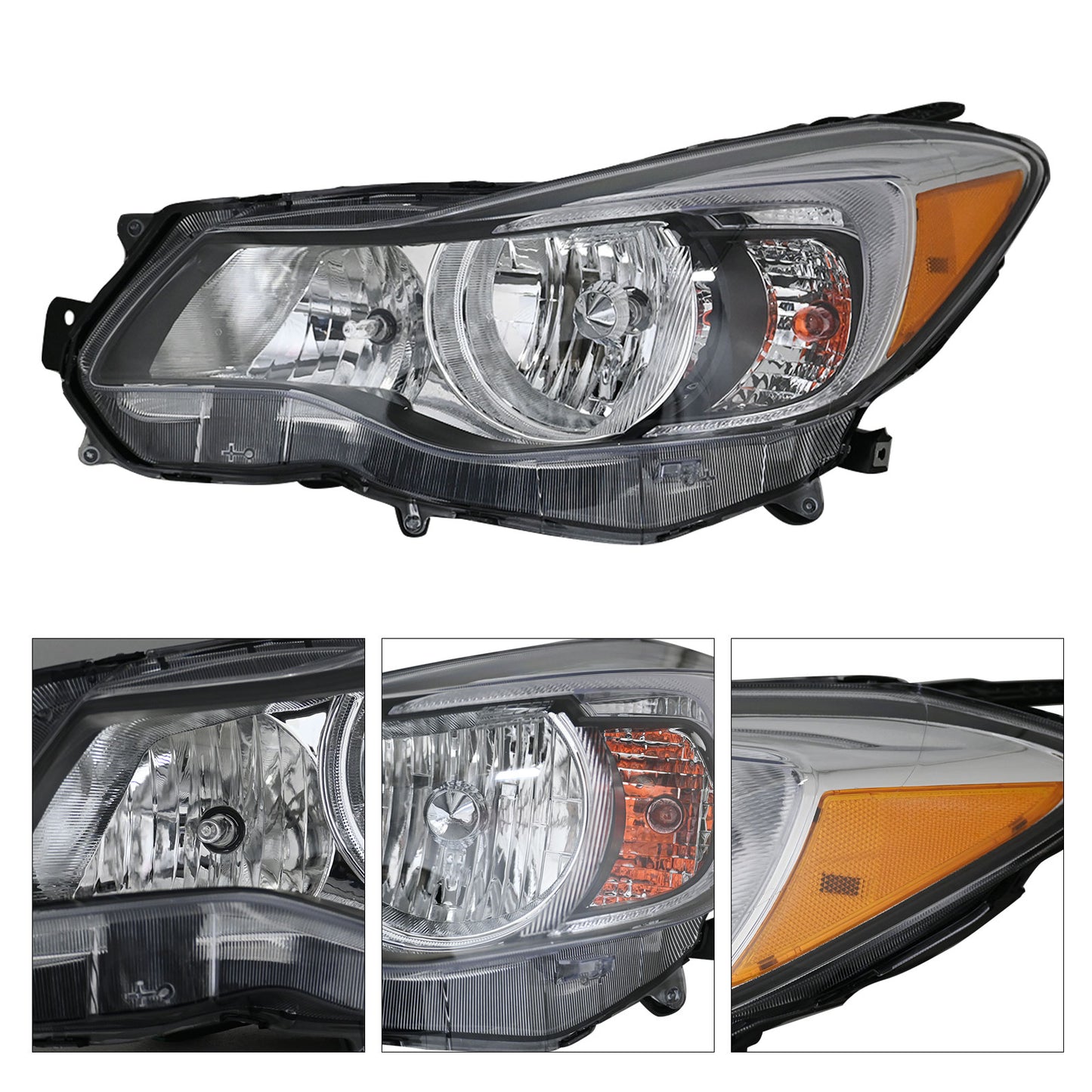 Driver Side Headlight w/Bulbs Fits for 2012-2015 Impreza 2013-2016 XV Crosstrek