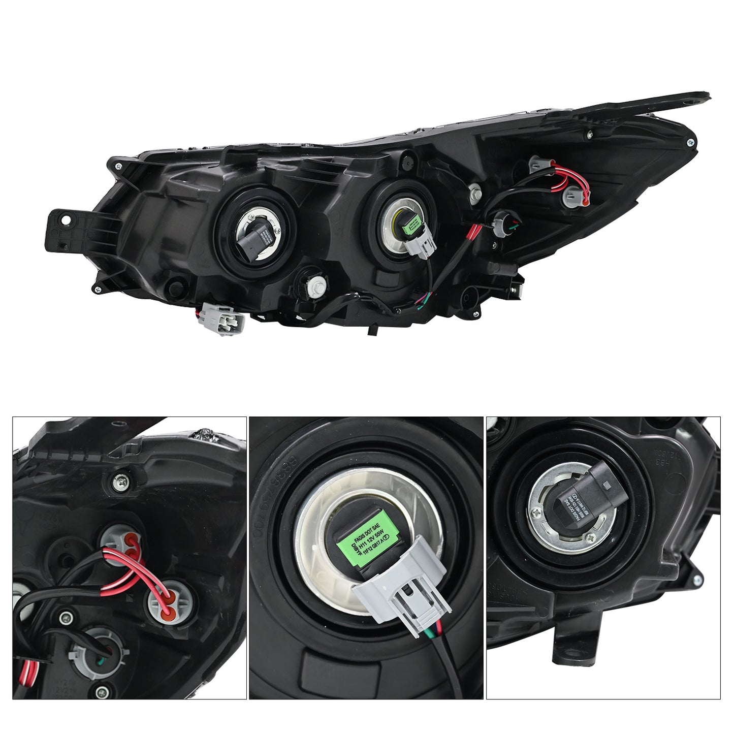 Passenger Headlight w/Bulbs For 2013¨C2016 Subaru XV Crosstrek 2012-2015 Impreza