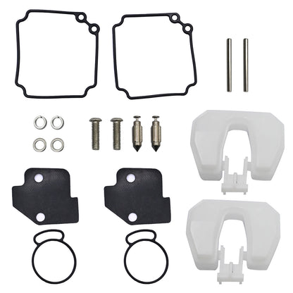 Two Cylinder 2-Stroke Carburetor Repair Set 6L2-W0093-00-00 Fits Yamaha 20 25HP