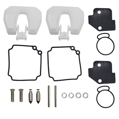 Two Cylinder 2-Stroke Carburetor Repair Set 6L2-W0093-00-00 Fits Yamaha 20 25HP