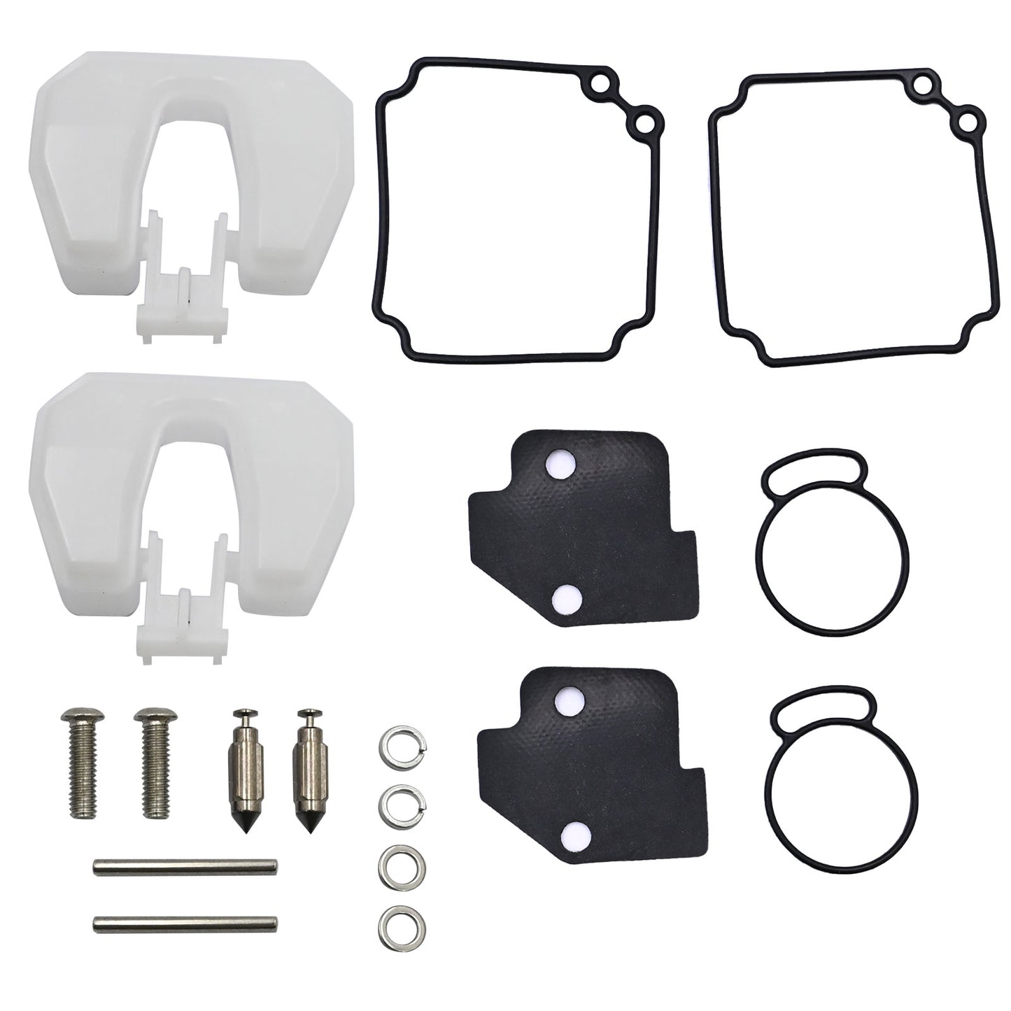 Two Cylinder 2-Stroke Carburetor Repair Set 6L2-W0093-00-00 Fits Yamaha 20 25HP