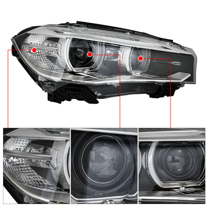 Adaptive AFS HID Xenon Headlight Assembly For BMW X5 F15 2014-18 Right Passenger