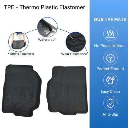 TPE Front Floor Mats Liner Fits 1994-2002 Dodge Ram 1500 2500 3500 All-Weather