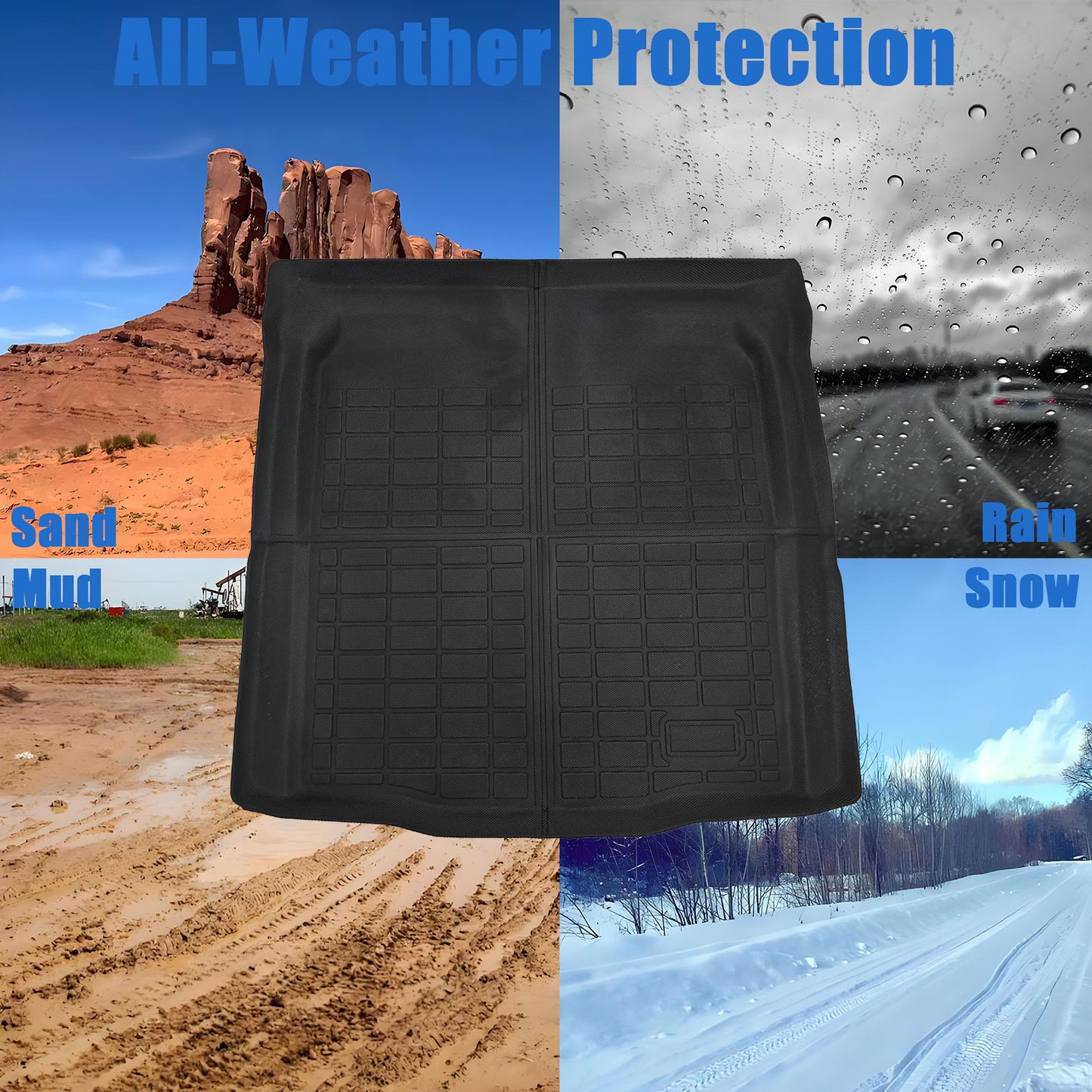 For 2019-2026 BMW 3-Series M3 320i 330i M340i Rear TPE Trunk Cargo Liner Black