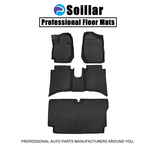 For 2024-2025 Suzuki Jimny 1st & 2nd TPE Floor Mats+Trunk Cargo Liner Anti-Slip