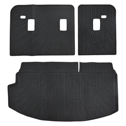 Black TPE Trunk Cargo Liner & Backrest Mats Set of 3 For 2018-2024 Buick Enclave
