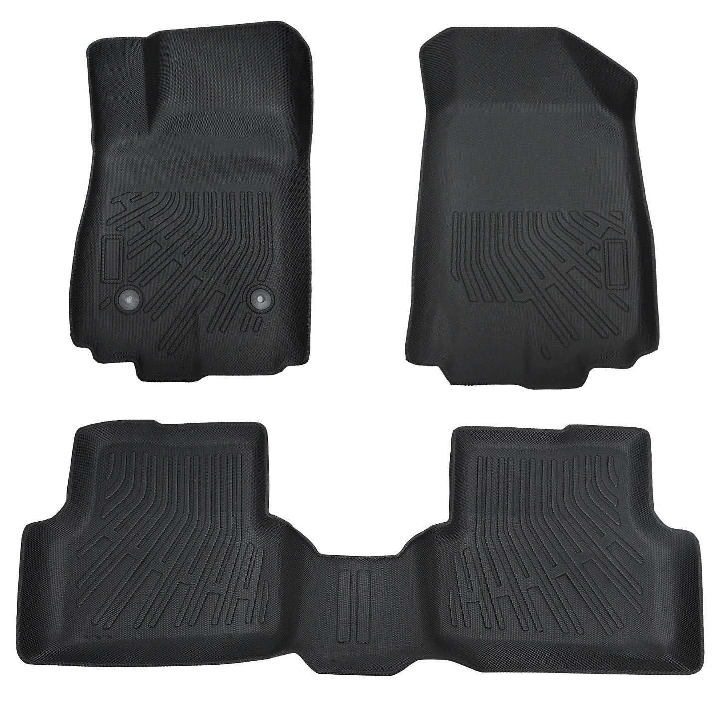 TPE All-Weather Floor Mats Liner Set of 3 For 2012 to 2015 Chevrolet Aveo Sonic