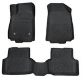 TPE All-Weather Floor Mats Liner Set of 3 For 2012 to 2015 Chevrolet Aveo Sonic