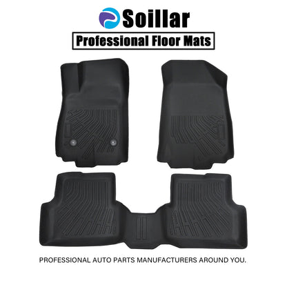 TPE All-Weather Floor Mats Liner Set of 3 For 2012 to 2015 Chevrolet Aveo Sonic