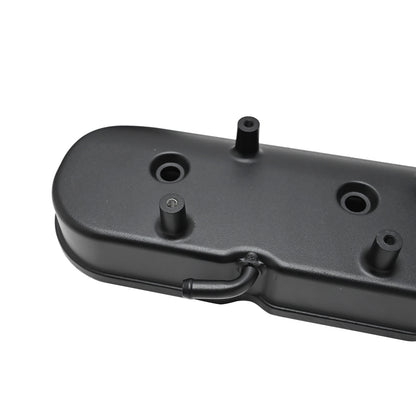 Fits LS1 LS2 LS3 GM LS Cast Aluminum Tall Black Pair Valve Covers w/Coil Mounts