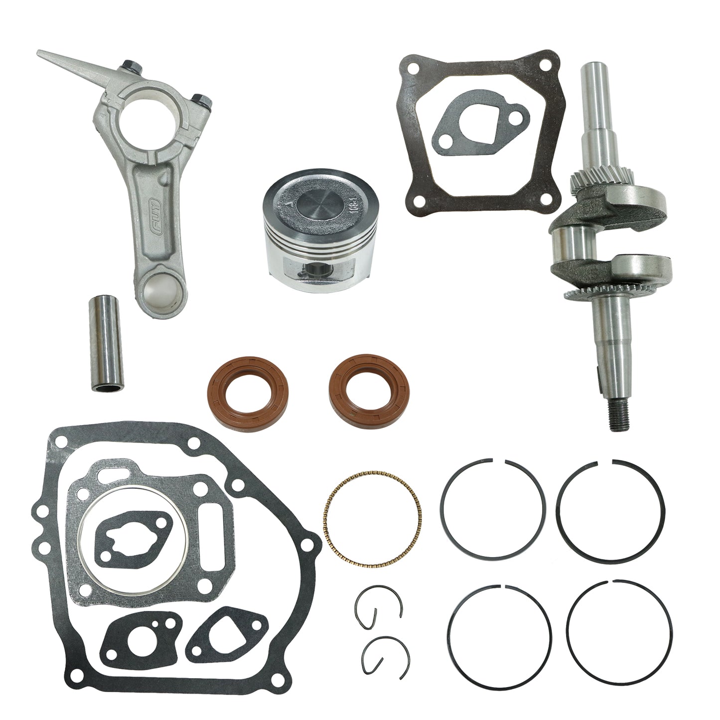 For Honda GX160 5.5HP Engines Piston Assy Connecting Rod Crankshaft Gasket Kit