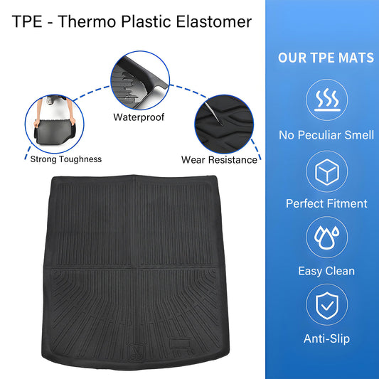TPE Rear Cargo Trunk Liner Floor Mat For 2012-2018 Audi A6 S6 SEDAN Waterproof