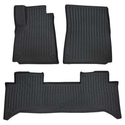 Floor Mats Liner Set Cover Fits 2022-2024 Rivian R1T All Weather TPE Black New