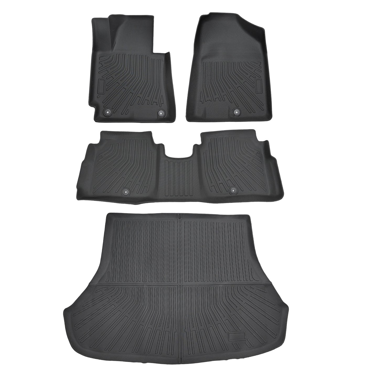 3D Fits 2014-2018 Kia Forte Sedan TPE Floor Mats & Trunk Cargo Liner All Weather