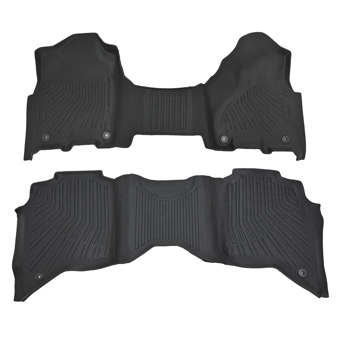TPE Floor Mats Liner For 2019-2025 Dodge Ram 2500/3500 Crew Cab with Bench Seat