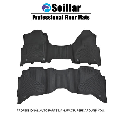 TPE Floor Mats Liner For 2019-2025 Dodge Ram 2500/3500 Crew Cab with Bench Seat