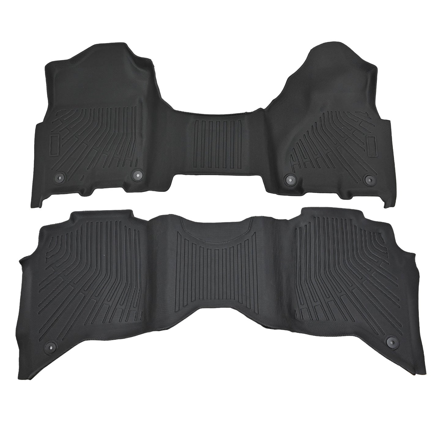 TPE Floor Mats Liner For 2019-2025 Dodge Ram 2500/3500 Crew Cab with Bench Seat