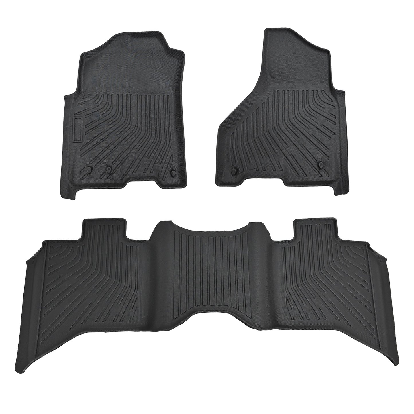 Floor Mats Liner For 2012-2018 Dodge Ram 1500 2019-2024 Classic Quad Cab TPE
